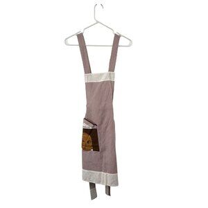 Handmade Striped Kitchen Apron with Doghouse Pocket – Gently Used